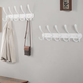 Dseap entryway mudroom rack keeps coats, hats, towels neatly organized.