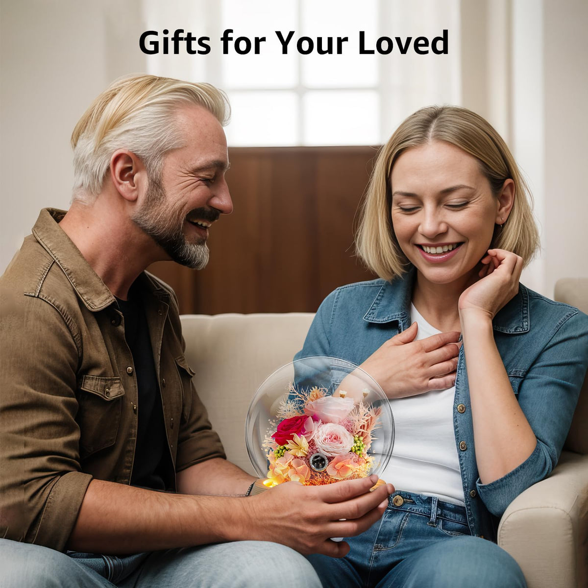 Dsuto nightlight display yields a gentle glow for rooms.