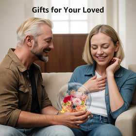 Dsuto nightlight display yields a gentle glow for rooms.