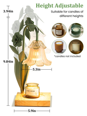 DSYHYL frosted-glass shade softens light for cozy ambience.