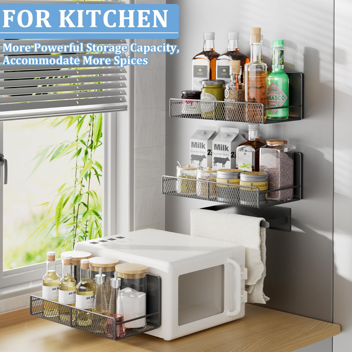 DTUQYX magnetic shelf anti-rust coating resists moisture in damp spaces