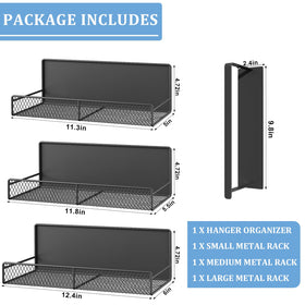 DTUQYX magnetic shelf with medium basket ideal for detergents within reach