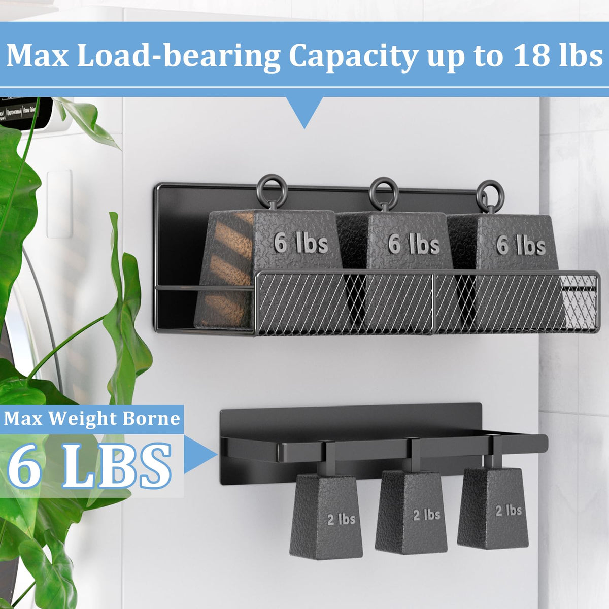 DTUQYX magnetic shelf small basket for sponges and small accessories