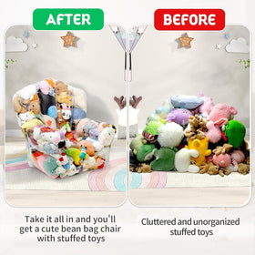 DTXFCER clear design lets children see their plush collection at a glance