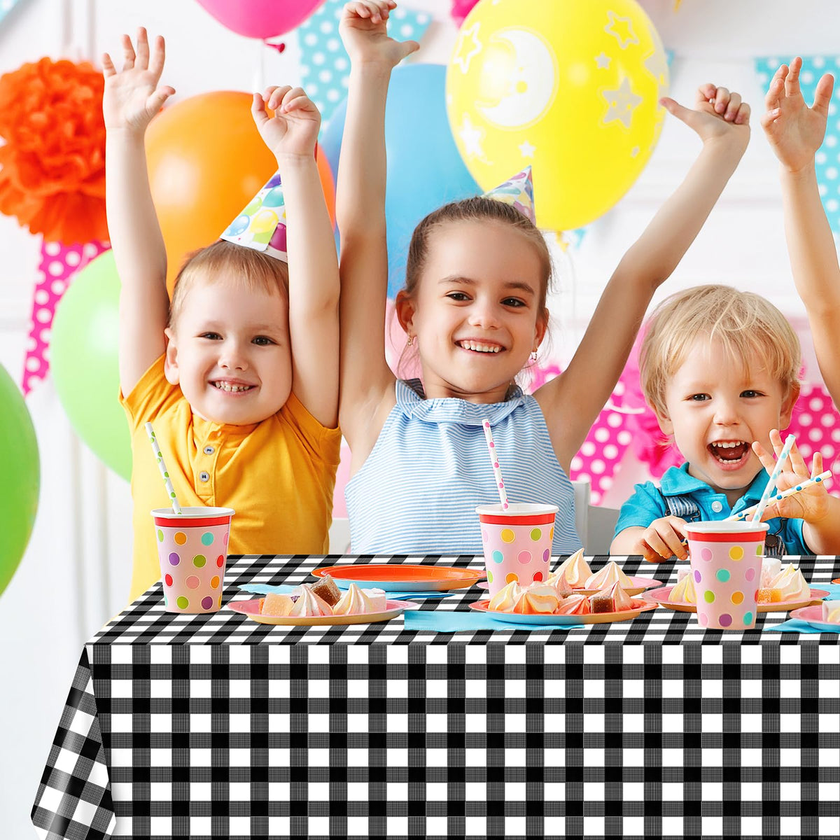 Dualshine value-pack tablecloths for spring celebrations without laundry.