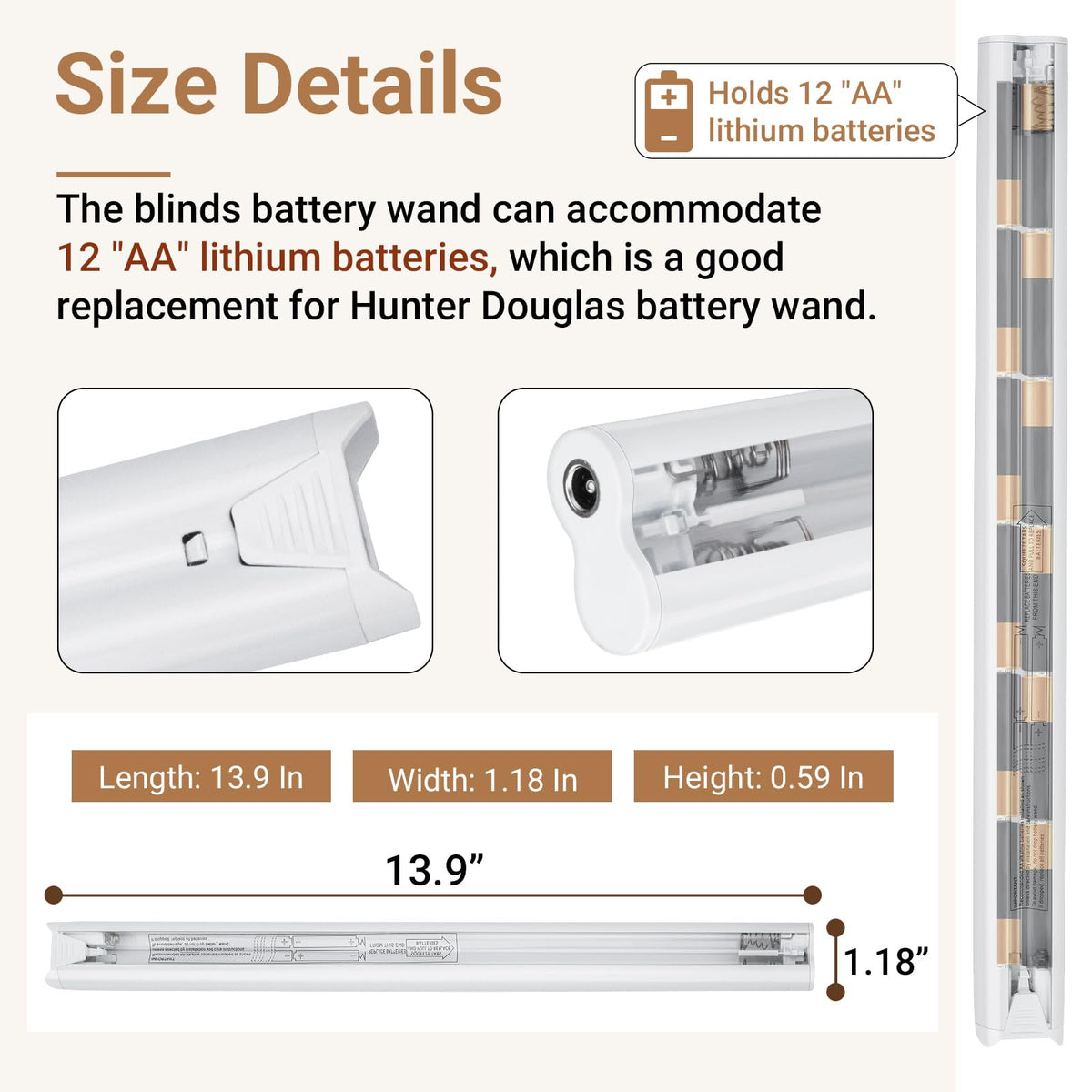 DuckcowsC battery wand buckle-design enables quick disassembly for replacement.