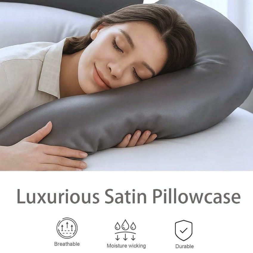 DuduJelly Contour Swan Candy Cane pillowcase features soft fabric for cozy evenings.