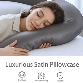 DuduJelly Contour Swan Candy Cane pillowcase features soft fabric for cozy evenings.