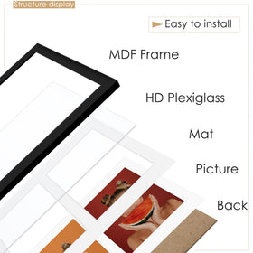 DUENPY frame can be used matless for 12x19 photo display.