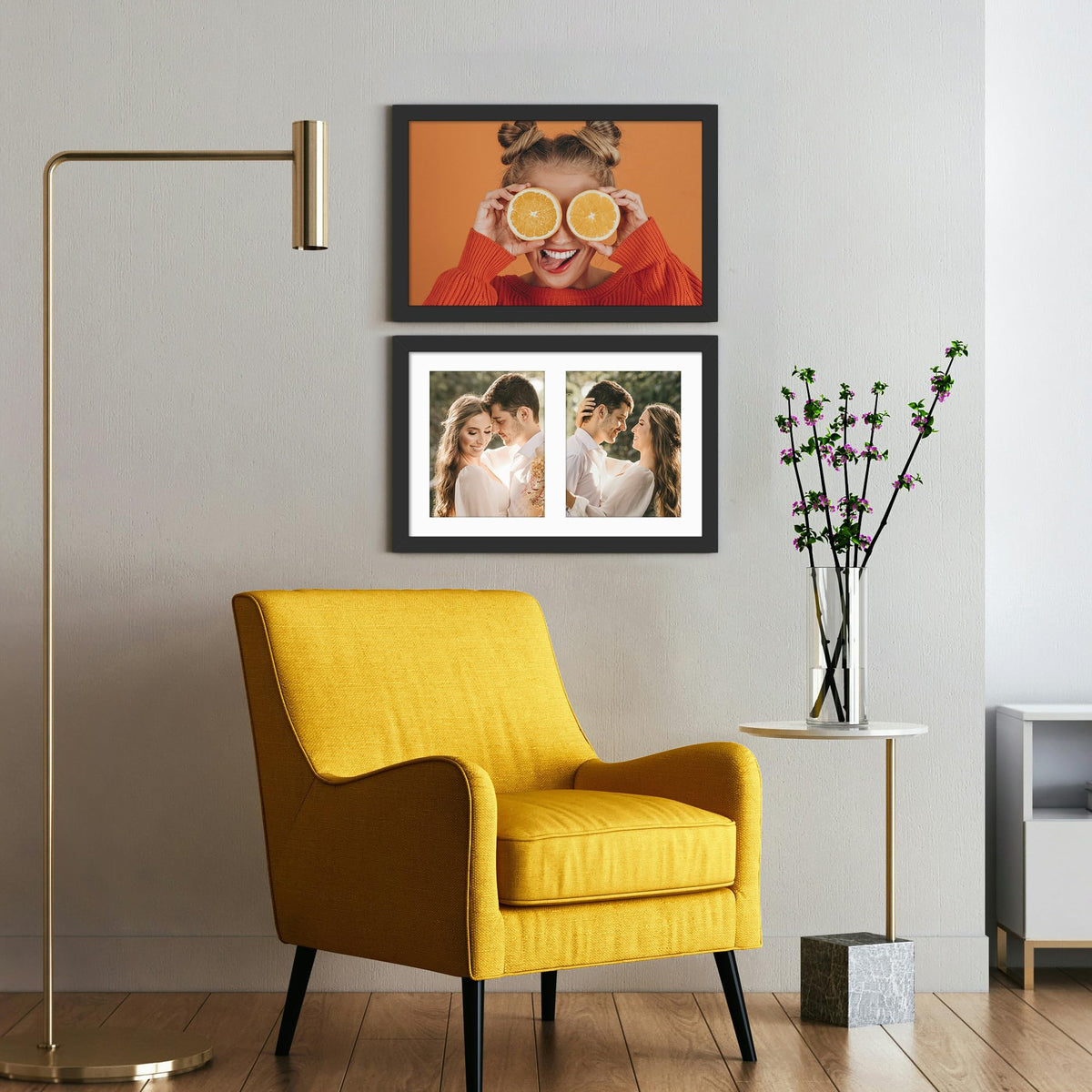 DUENPY frame uses plexiglass for anti-shatter protection.