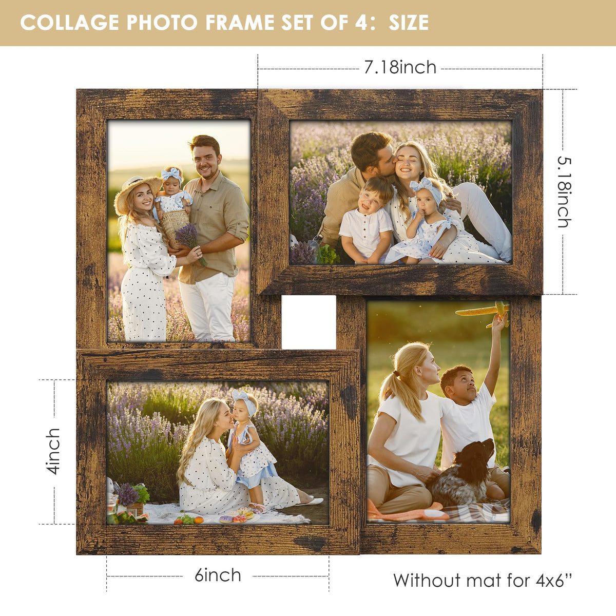 DUENPY 360° rotating back for easy photo swaps and fresh layouts.