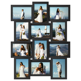 DUENPY 4x6 collage frame assembly for a personalized wall gallery.