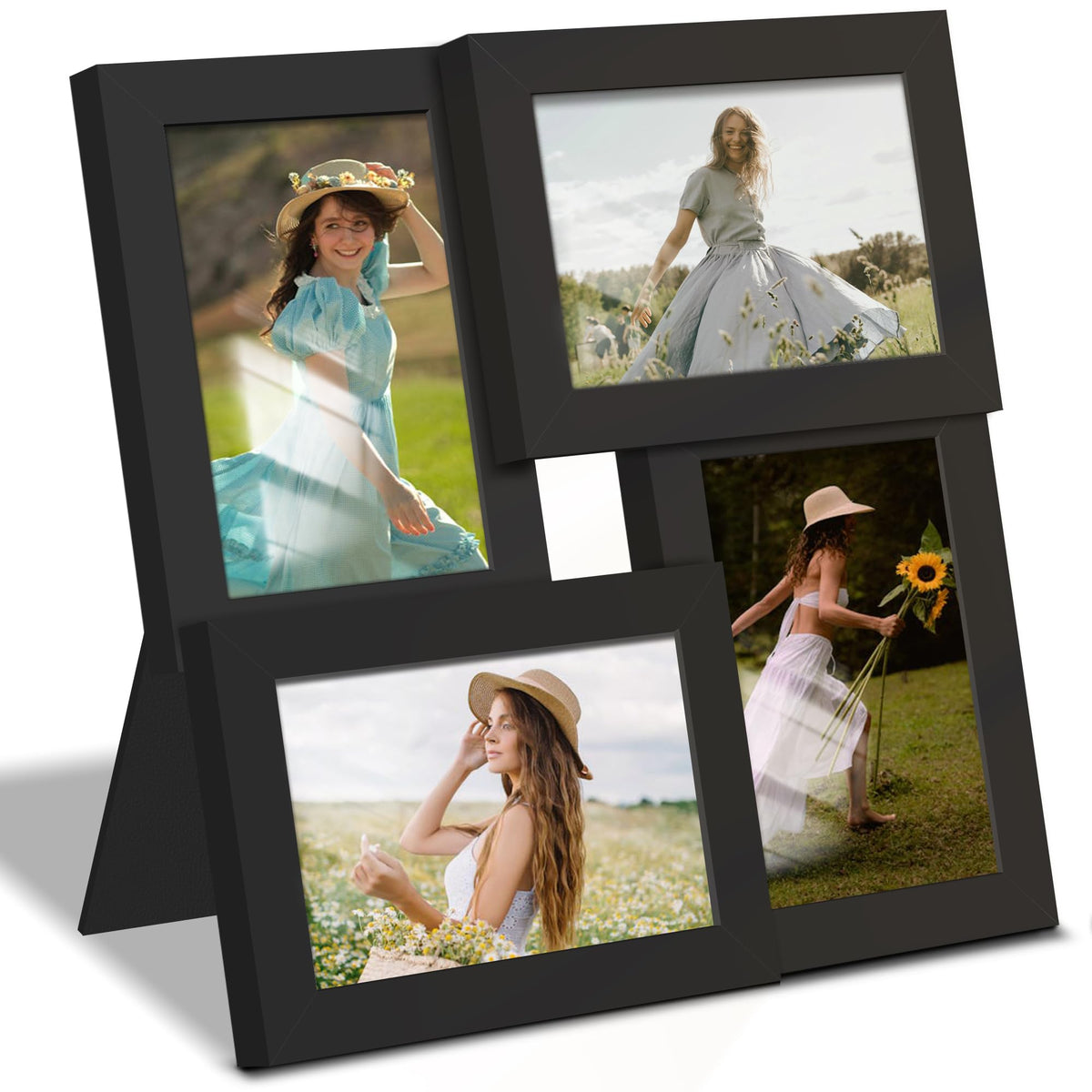DUENPY 4x6 collage frame front view for four-photo display.