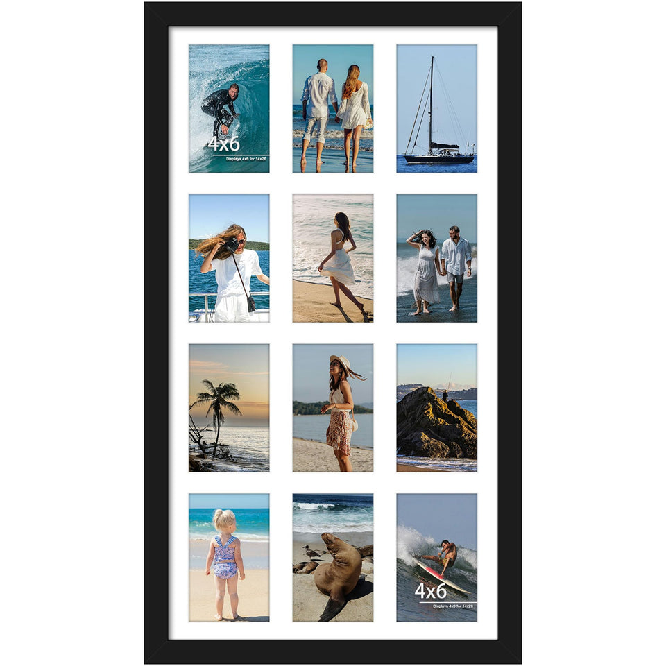 DUENPY collage frame front view shows twelve 4x6 slots for memories