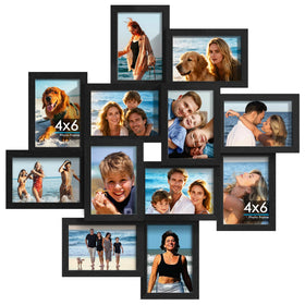 DUENPY collage frames 12-pack ready for easy assembly to create a personalized wall display.