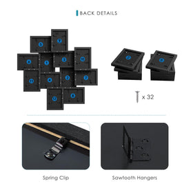 DUENPY edge-polished frames for comfortable handling during setup.