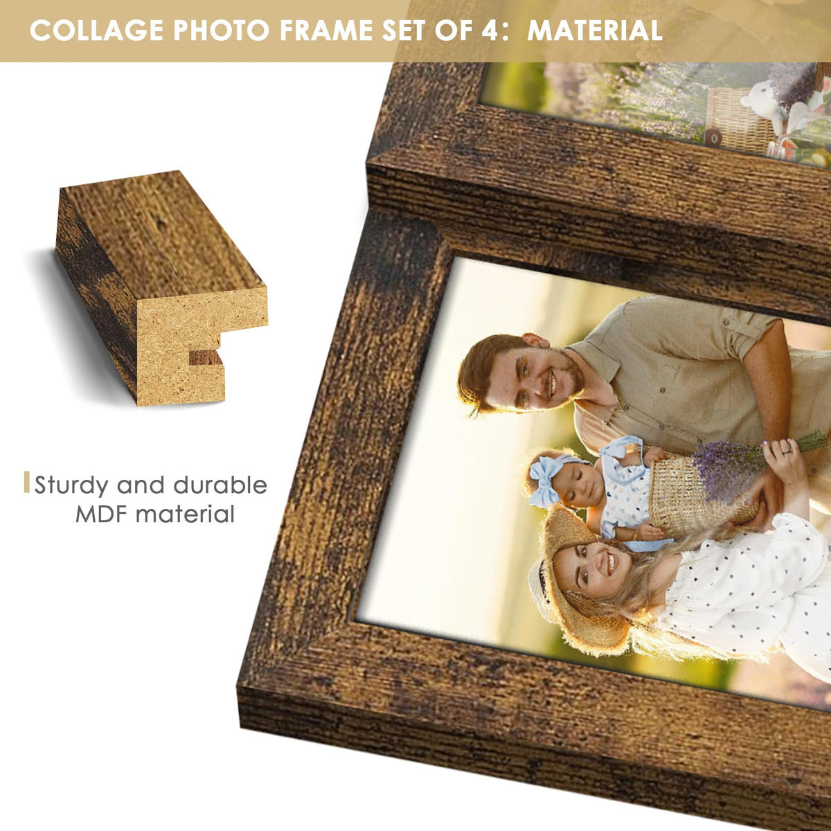 DUENPY protective outer packaging keeps the frame safe during shipping.