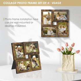DUENPY tempered glass front highlights four photos with secure, premium framing.