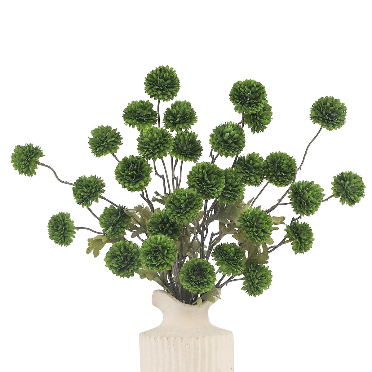 DuHouse artificial mini chrysanthemum stems with five heads each for long-lasting centerpieces.