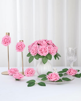 DuHouse corsage-rose-foam-flowers durable stems for wearable designs