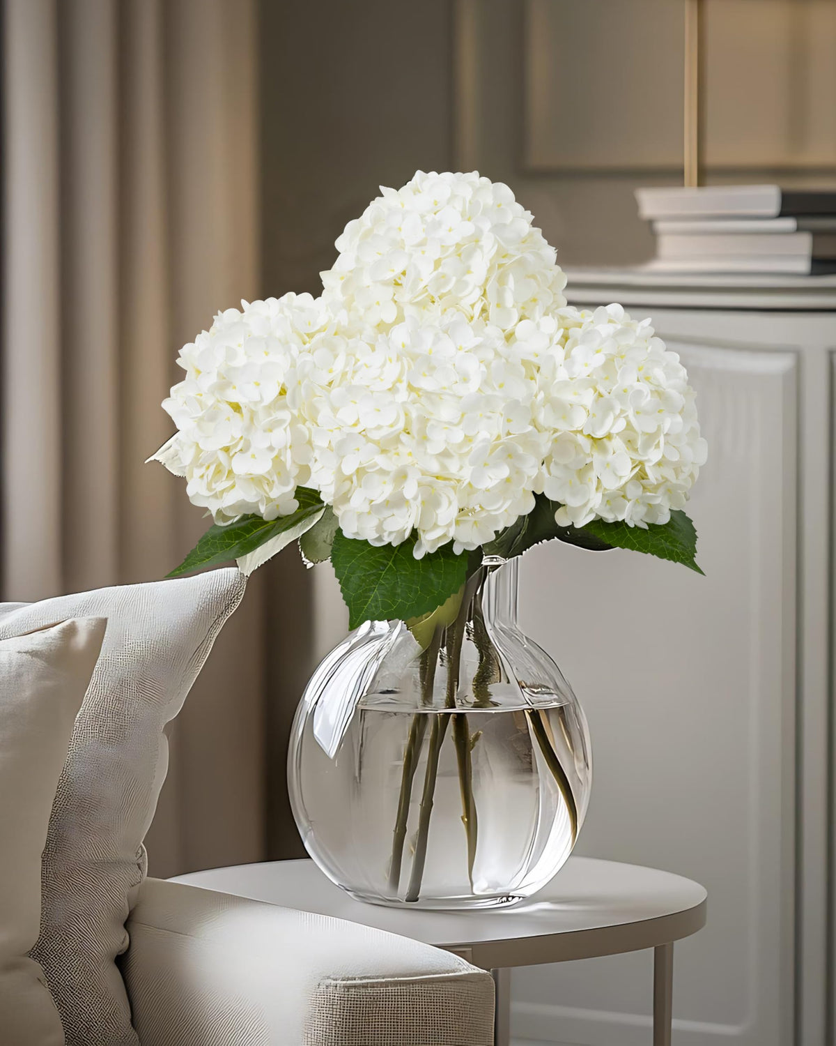 DuHouse hydrangea 20-inch real-touch stems offer versatile DIY arrangements.