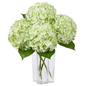 DuHouse hydrangea 3pc close-up petals showing lifelike texture for bouquets.
