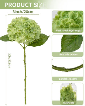 DuHouse hydrangea lifelike leaves detail enhances greenery