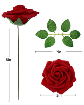 DuHouse dark red roses brighten home decor and unforgettable gifts.