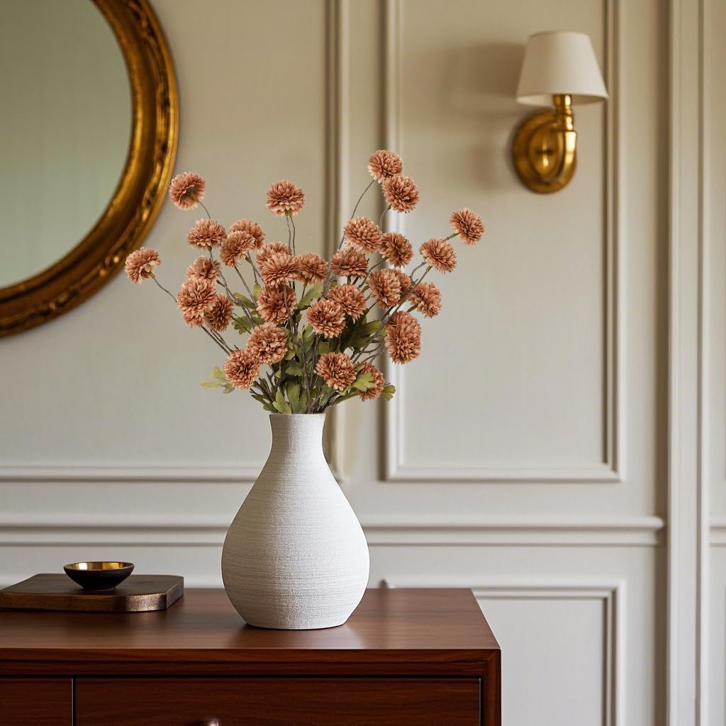 DuHouse long-stem faux flowers provide durable, year-round display options.