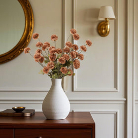 DuHouse long-stem faux flowers provide durable, year-round display options.