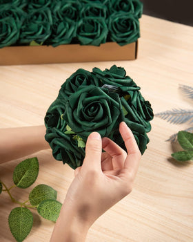 DuHouse artificial roses ideal for wedding arches and reception decor.