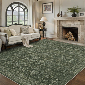DUIDY distressed floral pattern adds vintage boho charm to spaces.