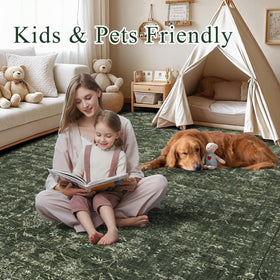 DUIDY machine-washable rug for quick refresh after spills.