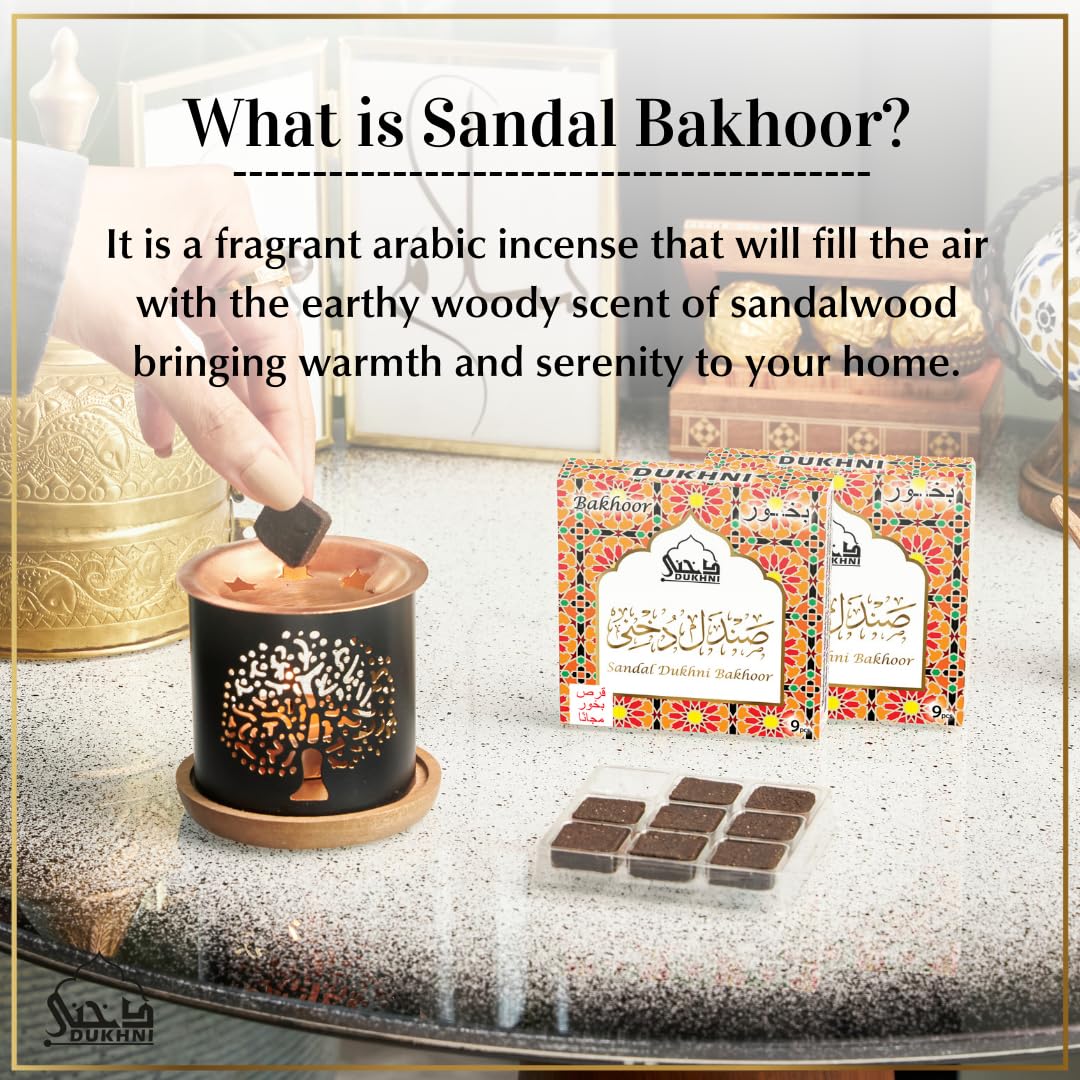 Dukhni sandal bakhoor set box 2 showcases elegant presentation