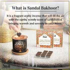 Dukhni sandal bakhoor set box 2 showcases elegant presentation