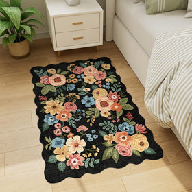 DUKINO machine-washable rug for easy cleaning and maintenance