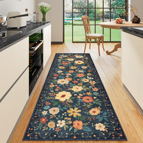DUKINO 2x6 runner rug hallway with non-slip backing for safe traffic.
