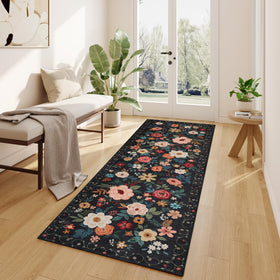 DUKINO boho floral runner adds vintage charm to any space.