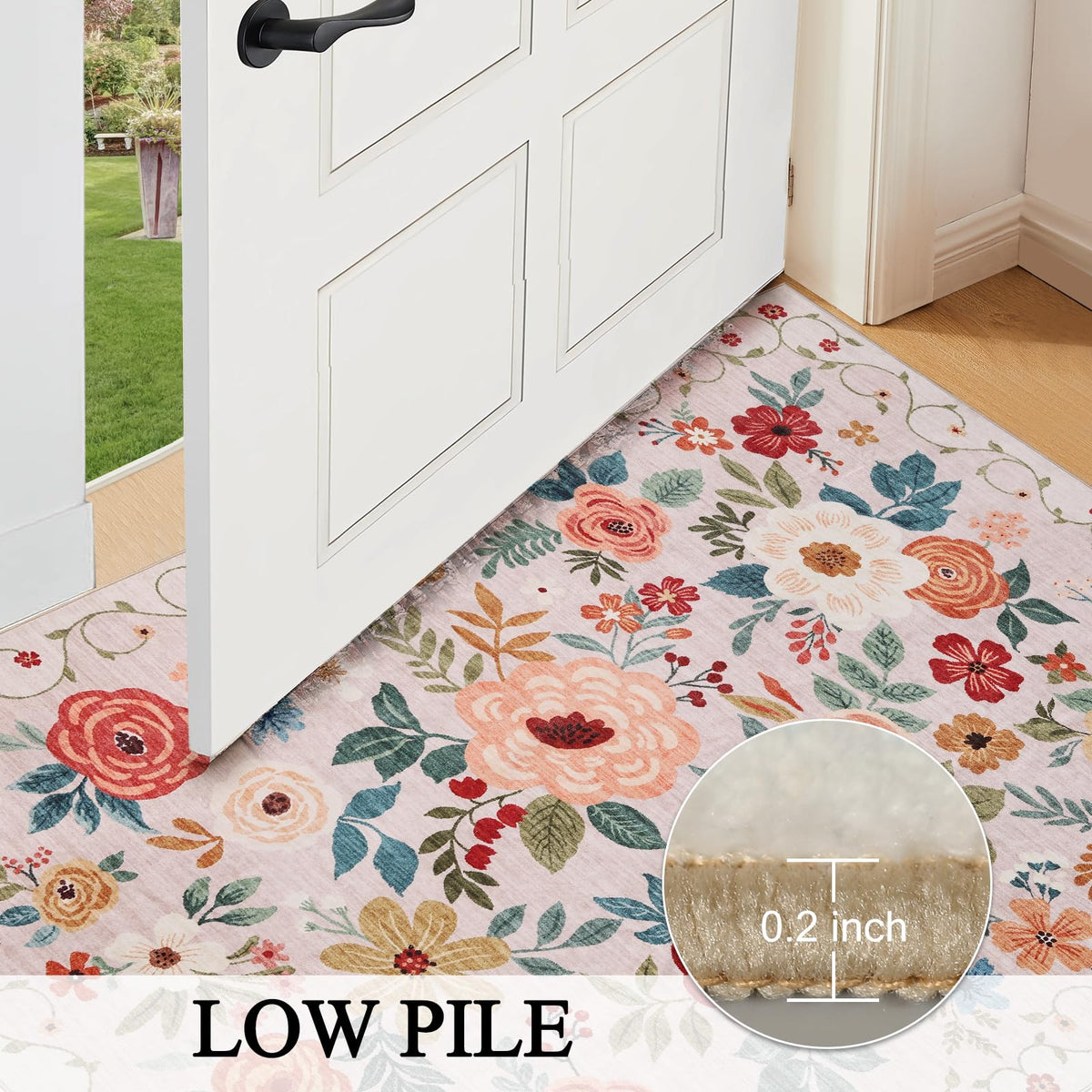 DUKINO washable rug resists stains and cleans quickly after use.