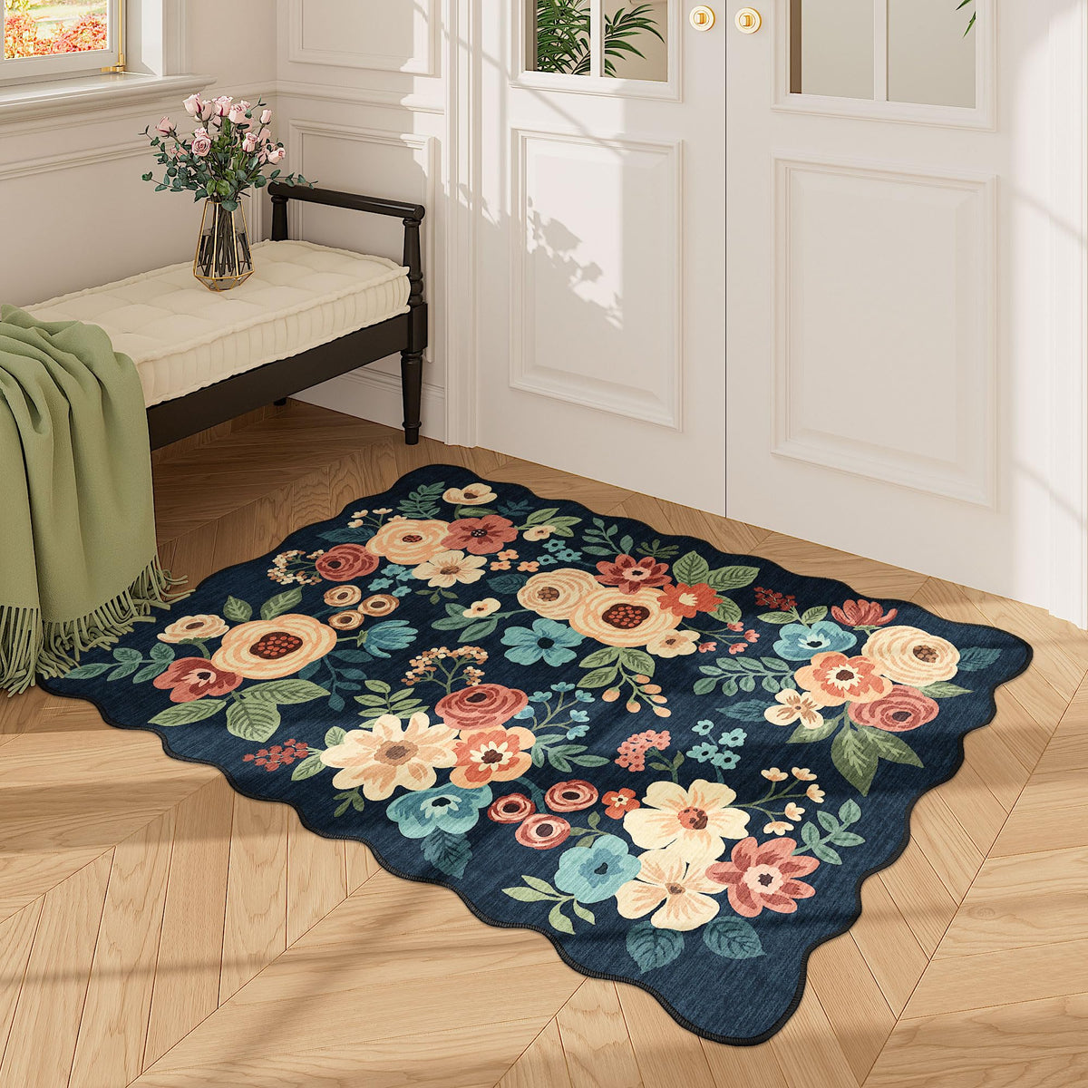DUKINO entryway rug with reinforced edges for long-lasting wear