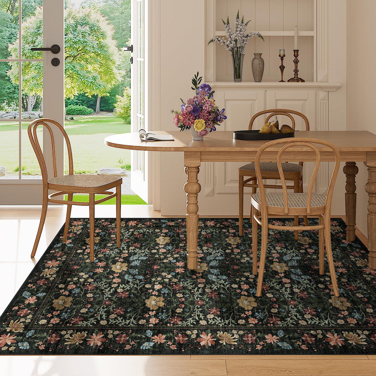 DUKINO machine-washable rug for deep cleans