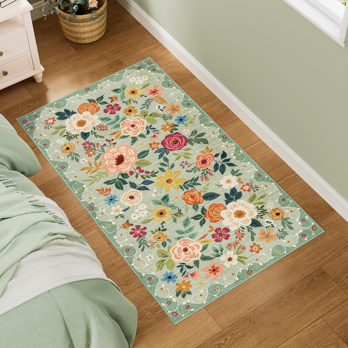 DUKINO rug non-slip backing shown for safer hallway and kitchen use.