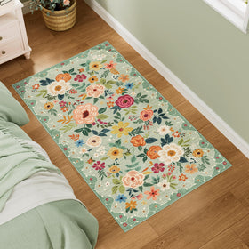 DUKINO rug non-slip backing shown for safer hallway and kitchen use.