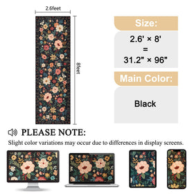 DUKINO runner rug low-pile fits under doors and furniture.