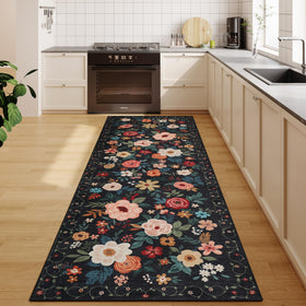 DUKINO runner rug offers stain resistance and easy maintenance.