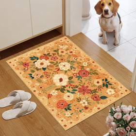 DUKINO soft low-pile rug provides comfortable underfoot in busy entryways.