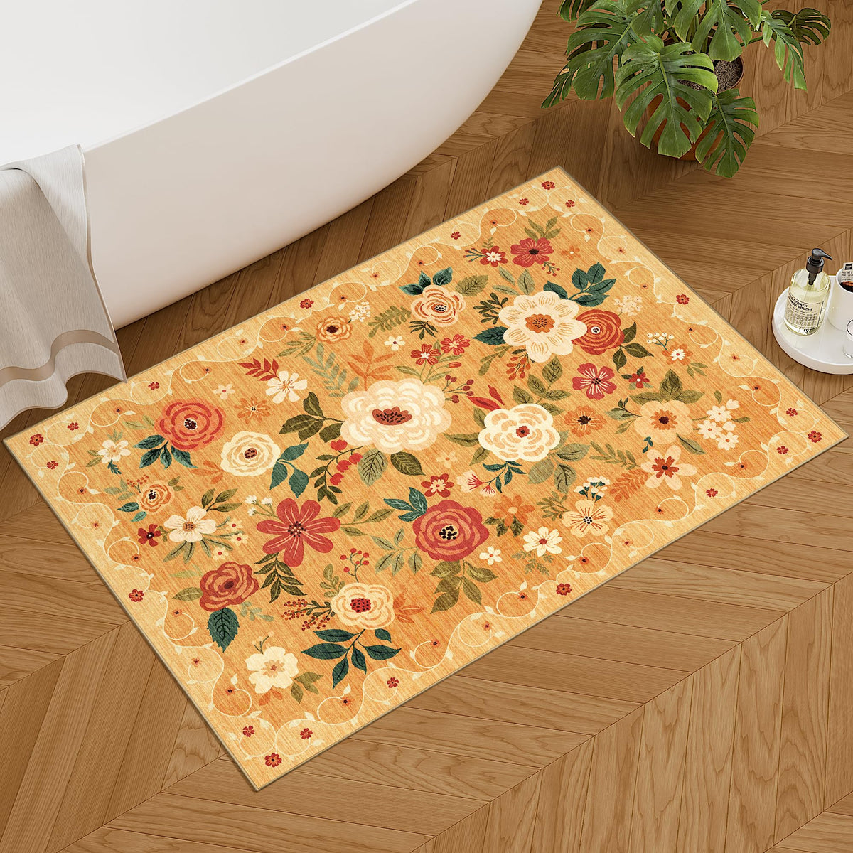 DUKINO stain-resistant washable rug simplifies maintenance in busy homes.
