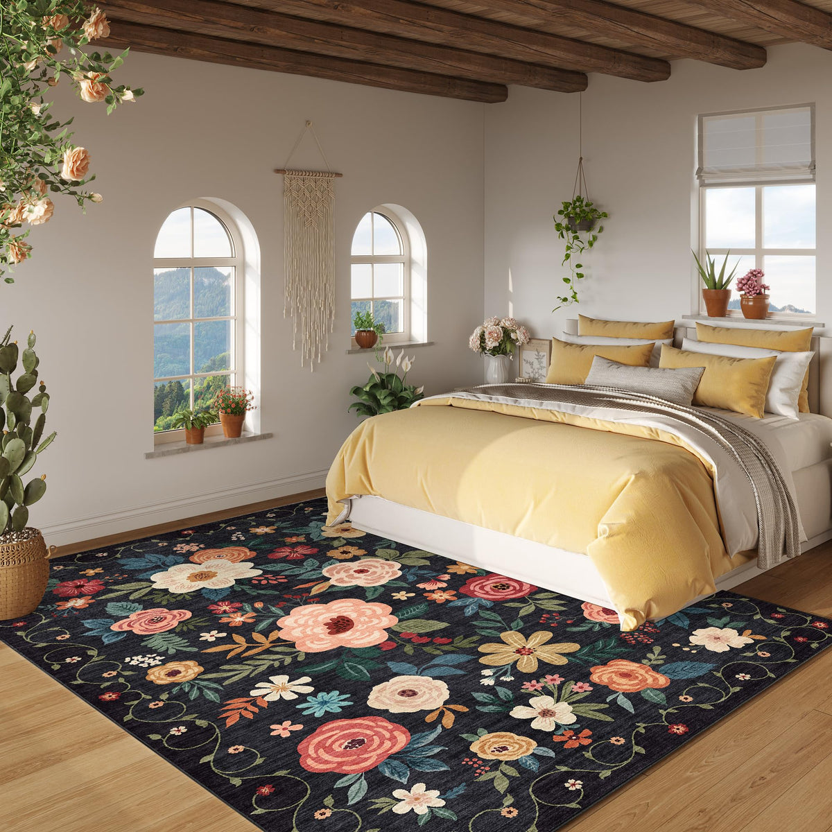 DUKINO vintage floral pattern enhances any room’s decor aesthetic