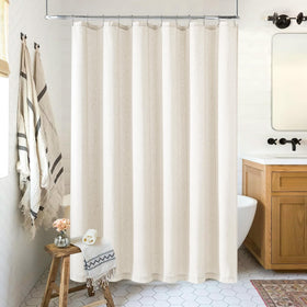 DUKIYO easy-care panel is machine washable and wrinkle resistant.
