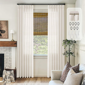 DUKIYO floor-to-ceiling length enhances room height and drama.